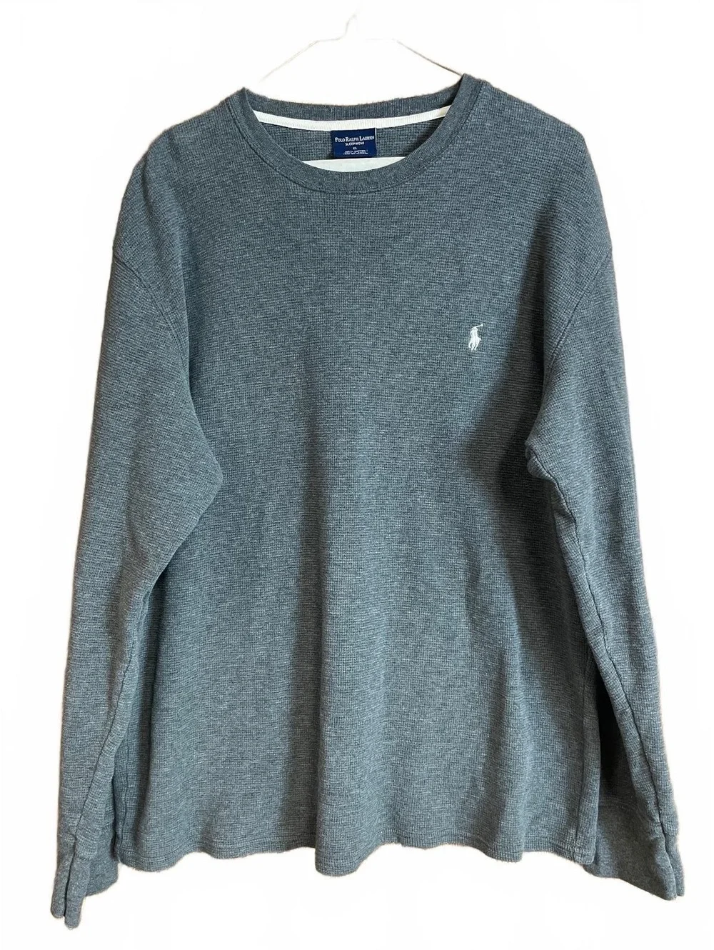 Polo Ralph Lauren Sleepwear Waffle-Knit Thermal Long-Sleeve Shirt XL